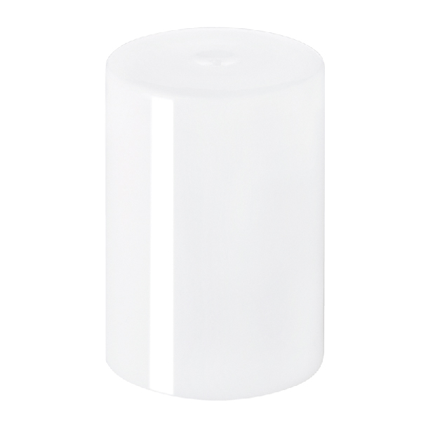 18MM WHITE SMOOTH SIDE / SMOOTH TOP PP TAPA ROLLET CAP