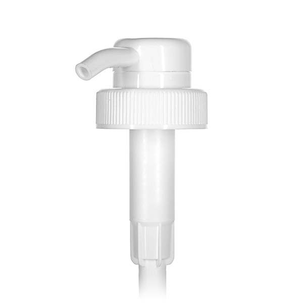 38-400 WHITE RIB SIDE PP HIGH VISCOSITY PUMP 3.5CC OUTPUT 11.8" DIP TUBE LENGTH