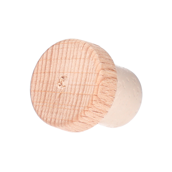 30MM X 10MM UNVARNISHED MAPLE WITH 19.5MM BEIGE SYNTHETIC SHANK