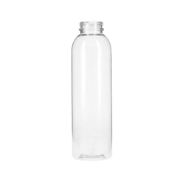 16OZ CLEAR PET WIDE MOUTH BEVERAGE BOTTLE ROUND - 38-385 DBJ NECK