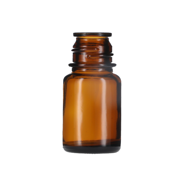 30CC AMBER POUR-OUT ROUND GLASS BOTTLE - 28-430 NECK-detail image
