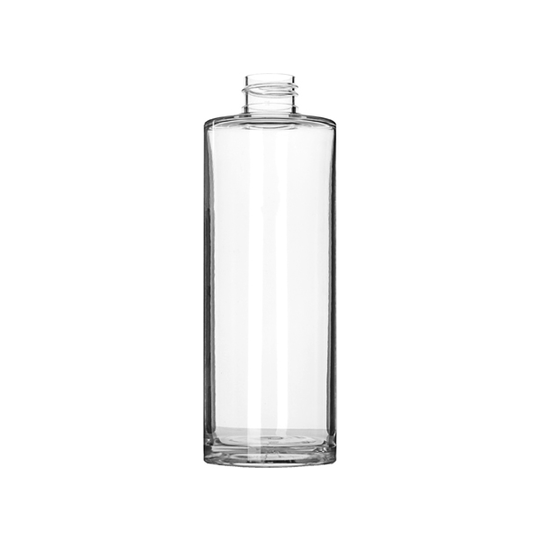 8OZ CLEAR PET HEAVY FOOT CYLINDER BOTTLE - 24-410 NECK FINISH