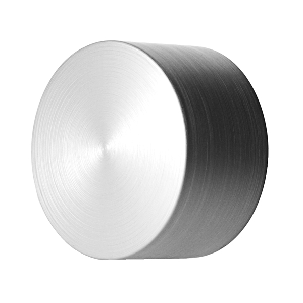 24-410 SILVER SMOOTH SIDE / SMOOTH TOP ABS DOUBLE WALL BRUSH METAL OVERSHELL WITH FOAM LINER