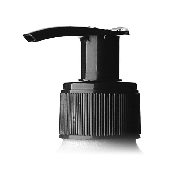 28-400 BLACK PP RIB SIDE GS AFFINITY PCR-BASED LOTION PUMP WITH 4.2MM x 2MM 1.2CC OUTPUT