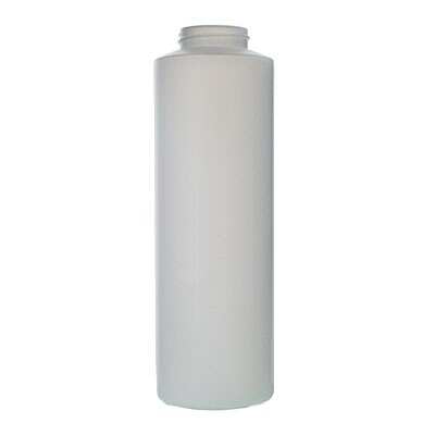 16OZ NATURAL HDPE WIDE MOUTH CYLINDER - 38-400 NECK