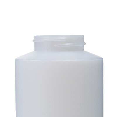 16OZ NATURAL HDPE WIDE MOUTH CYLINDER - 38-400 NECK-detail image