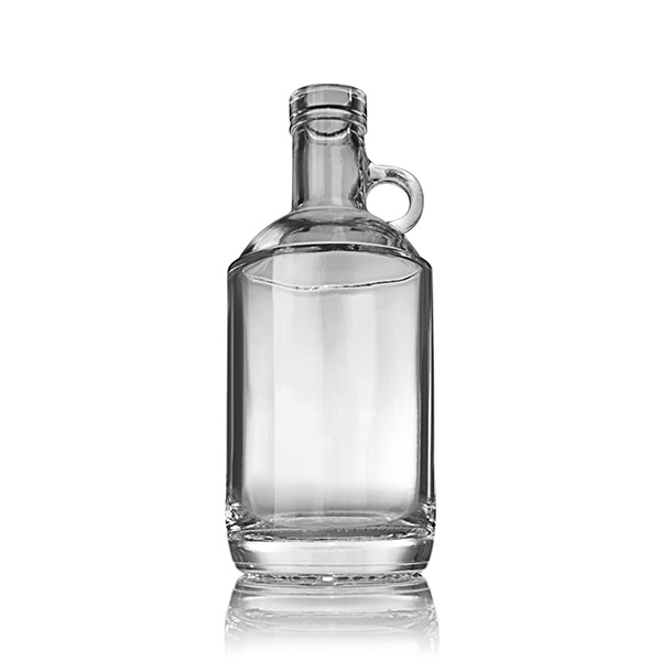 375ML FLINT GLASS MOONSHINE BAR TOP SPIRITS BOTTLE - 18.5MM ROUND