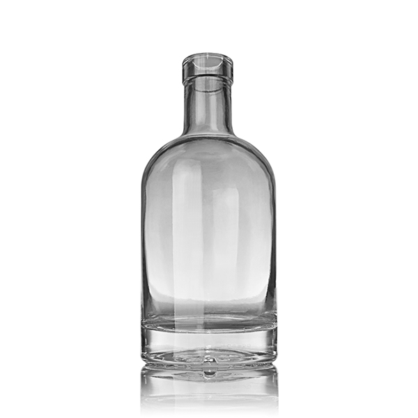 375ML FLINT GLASS NORDIC BAR TOP SPIRITS BOTTLE - 18.5MM NECK