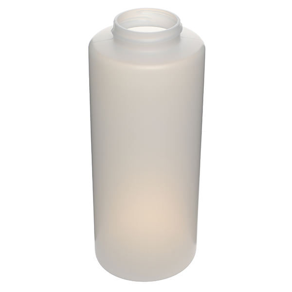 12OZ NATURAL REGULAR CYLINDER HDPE WITH 38-400 NECK FINISH