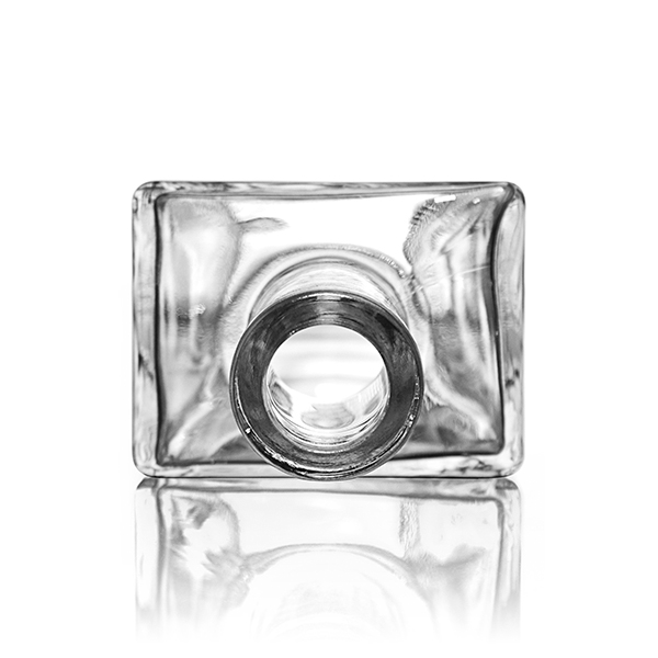 750ML FLINT GLASS LIBERTY SPIRITS BAR TOP RECTANGULAR BOTTLE - 21.5MM NECK-detail image