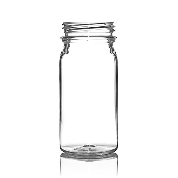 2.5OZ CLEAR PET WIDE MOUTH CYLINDER ROUND - 38-DBJ NECK