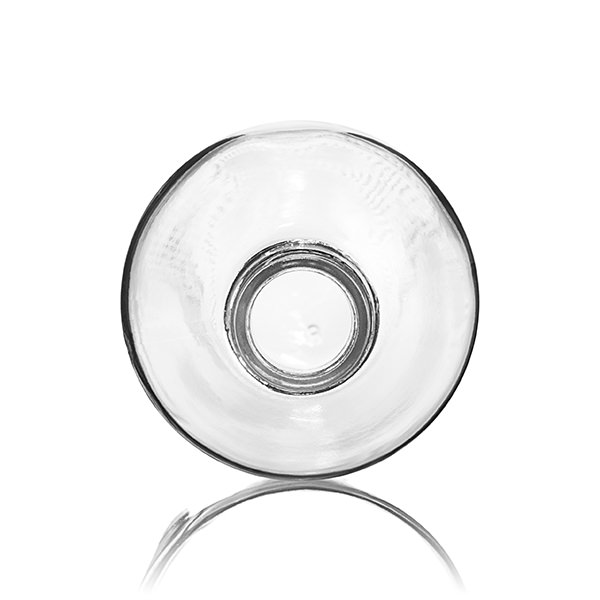 16OZ FLINT BOSTON ROUND GLASS BOTTLE - 28-400 NECK-detail image