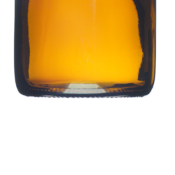 16OZ AMBER GLASS POUR-OUT ROUND - 28-430 NECK-detail image