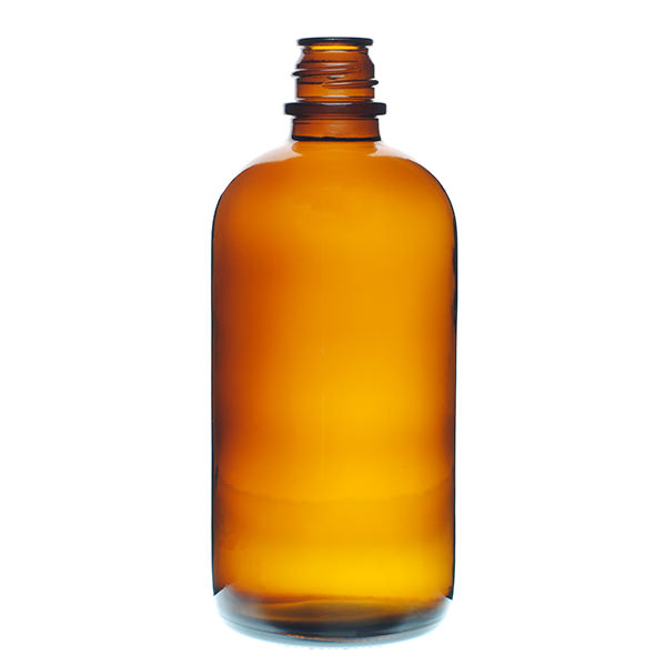 16OZ AMBER GLASS POUR-OUT ROUND - 28-430 NECK-detail image