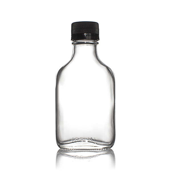 100ML FLINT GLASS FLASK 28-350 TAMPER EVIDENT NECK FINISH-detail image