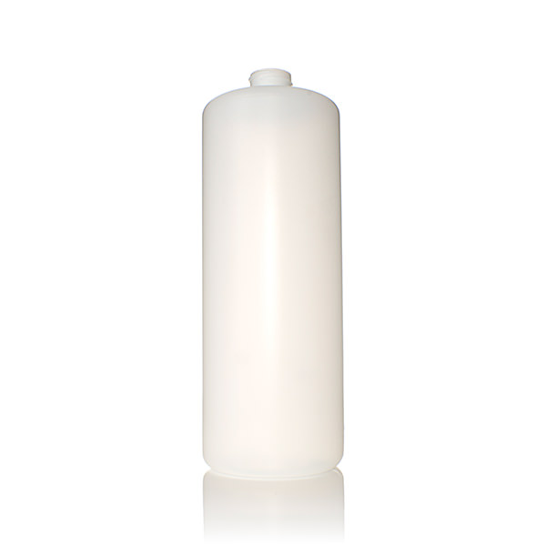 32OZ NATURAL HDPE CYLINDER ROUND - 28 - 400 NECK