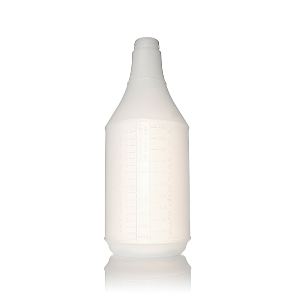 710ML NATURAL HDPE ROUND - 28-400 NECK