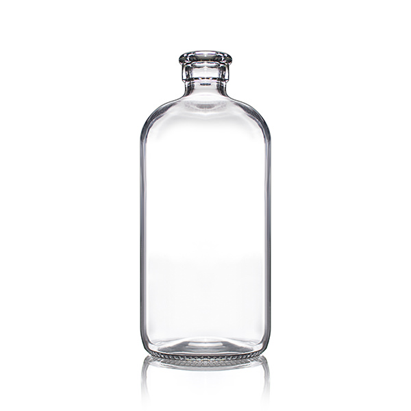 32OZ FLINT GLASS FOR OIL WITH #8 CORK ROUND GLASS BOTTLE