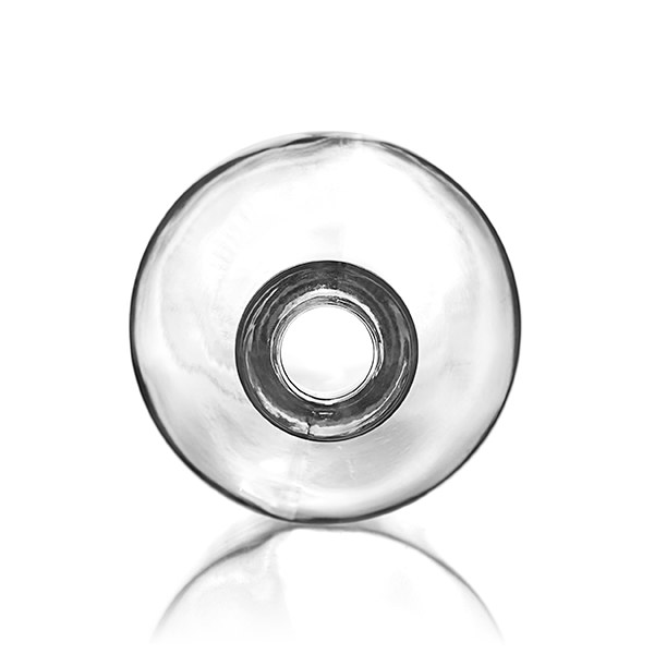 32OZ FLINT GLASS FOR OIL WITH #8 CORK ROUND GLASS BOTTLE-detail image