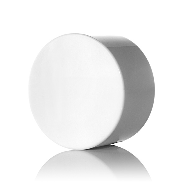 24-410 WHITE SMOOTH SIDE / SMOOTH TOP ABS DOUBLE WALL CLOSURE - FOAM LINER