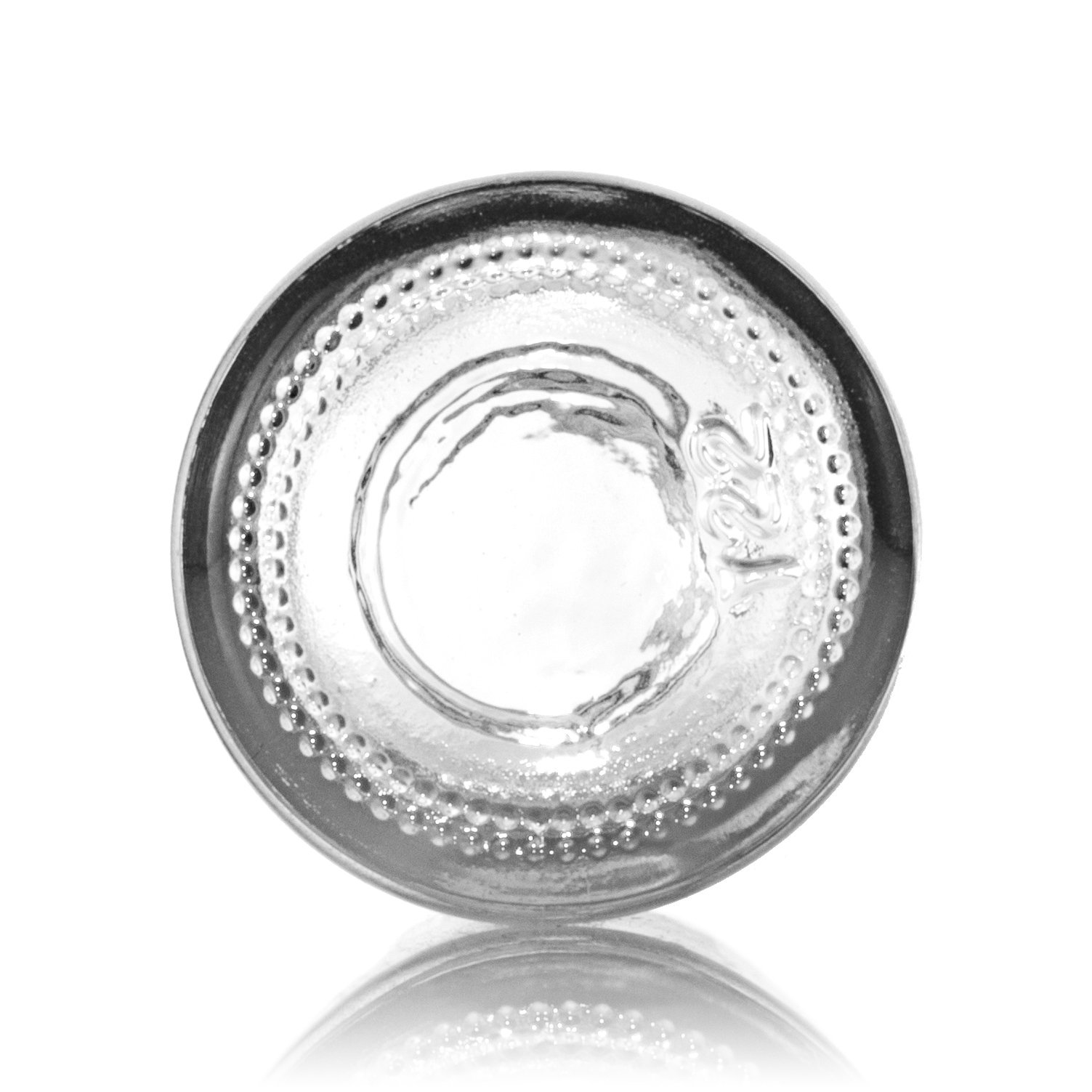  1OZ FLINT GLASS BOSTON SMALL TRANSFER BEAD ROUND BODY - 20-400 NECK-detail image