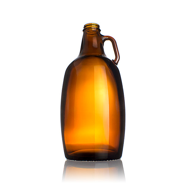 64OZ AMBER GLASS SIERRA GROWLER ROUND - 38-405 NECK