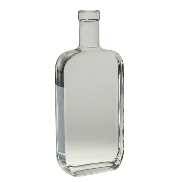 750ML FLINT GLASS NASHVILLE SPIRITS BOTTLE BAR TOP - 21.5MM NECK