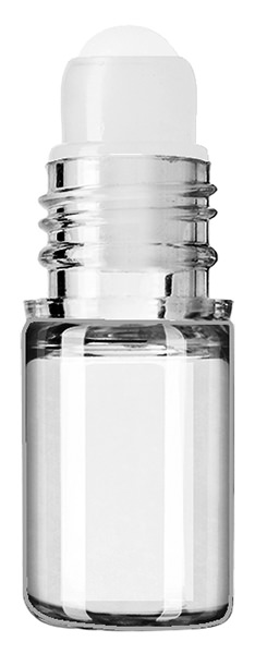 5ML CLEAR MNI ROLLET ROUND PET PLASTIC BOTTLE - 18MM NECK