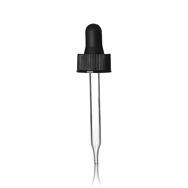20-400 BLACK RIB SIDE PP BLACK NITRILE BUTADIENE RUBBER BULB - 7X76MM PIPETTE 0.8 DRAW ORIFICE
