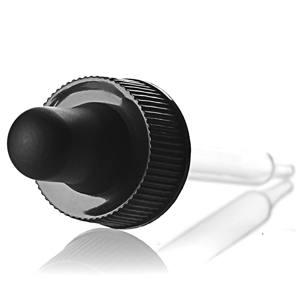 20-400 BLACK RIB SIDE PP BLACK NITRILE BUTADIENE RUBBER BULB - 7X76MM PIPETTE 0.8 DRAW ORIFICE-detail image