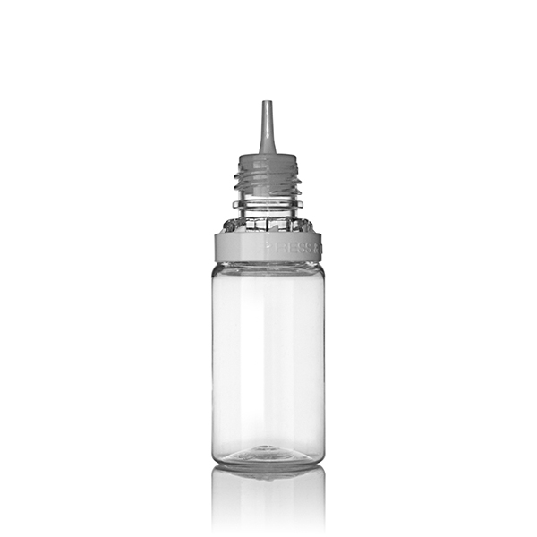 10ML CLEAR PET E-JUICE BOTTLE - 12MM NECK-detail image