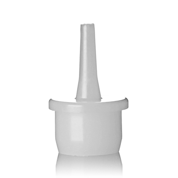 12MM WHITE PP TE CRC CAP WITH HDPE TIP - 1MM ORIFICE-detail image