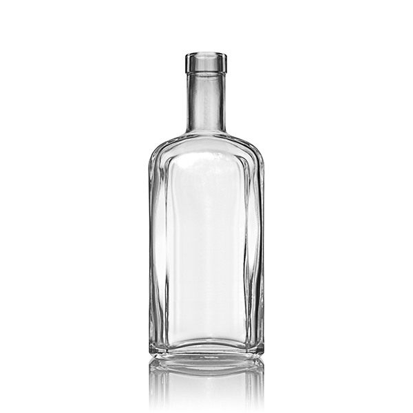 375ML FLINT GLASS KANSAS CITY SPIRITS BOTTLE BAR TOP - 18.5MM NECK
