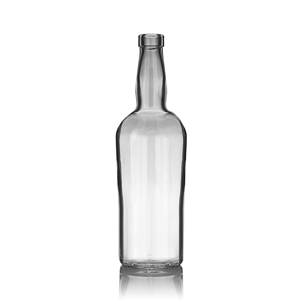 700ML FLINT GLASS TENNESSEE SPIRITS ECO BASE BAR TOP ROUND - 18.5MM NECK