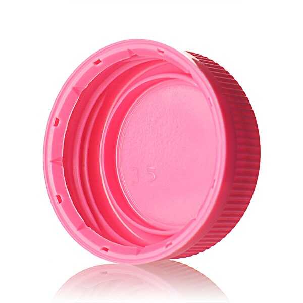 38-385 PINK DBJ RIB SIDE MATTE TOP DROP BAND PLUG SEAL TAMPER EVIDENT CAP-detail image