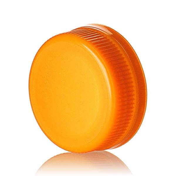 38-385 ORANGE DBJ RIB SIDE MATTE TOP DROP BAND PLUG SEAL TEMPER EVIDENT CAP