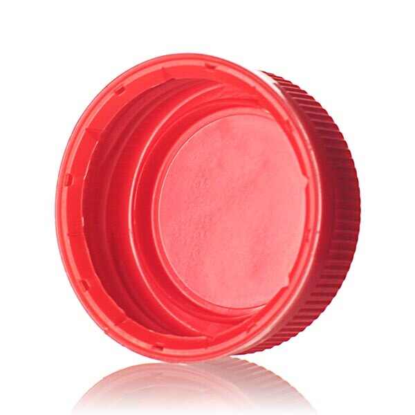 38-385 RED DBJ RIB SIDE MATTE TOP DROP BAND PLUG SEAL TEMPER EVIDENT CAP-detail image