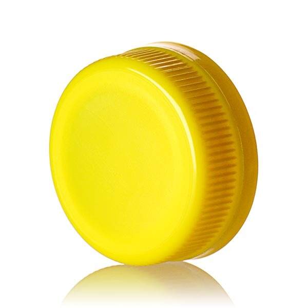 38-385 YELLOW DBJ RIB SIDE MATTE TOP DROP BAND PLUG SEAL TEMPER EVIDENT CAP