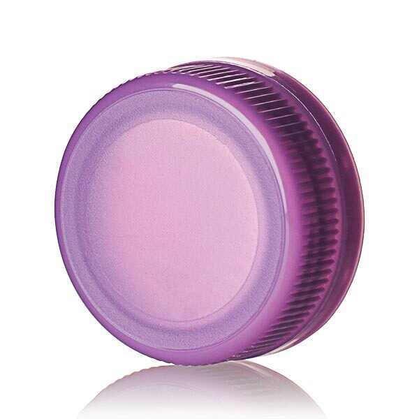 38-385 PURPLE DBJ RIB SIDE MATTE TOP DROP BAND PLUG SEAL TEMPER EVIDENT CAP