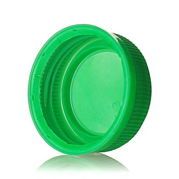 38-385 GREEN DBJ RIB SIDE MATTE TOP DROP BAND PLUG SEAL TAMPER EVIDENT CAP-detail image