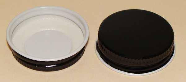 38-400 NATURAL THREADS, KNURLS, & CURL TIN-PLATE STEEL TIN-PLATE STEEL CONTINUOUS THREAD (CT) CAP WITH PLASTISOL LINER