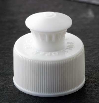 26MM WHITE RIB SIDE PUSH AND PULL DISPENSER - 0.143" ORIFICE
