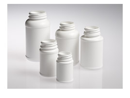 75CC WHITE A-LINE RECESSED PANEL ROUND HDPE WITH 38-400 NECK FINISH