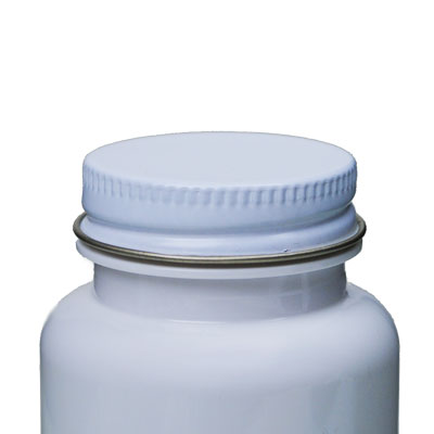 150CC WHITE PET WIDE MOUTH ROUND PACKER PLASTIC BOTTLE - 38-400 NECK-detail image