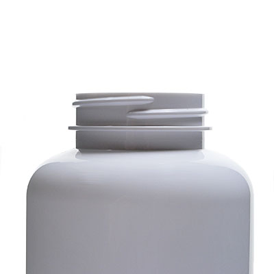 400CC WHITE PET WIDE MOUTH PACKER BOTTLE ROUND - 45-400 NECK-detail image