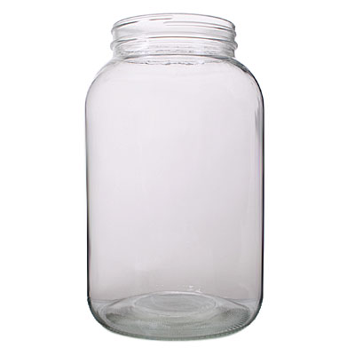 1GALLON FLINT ECONOMY ROUND GLASS JAR - 110-405 NECK