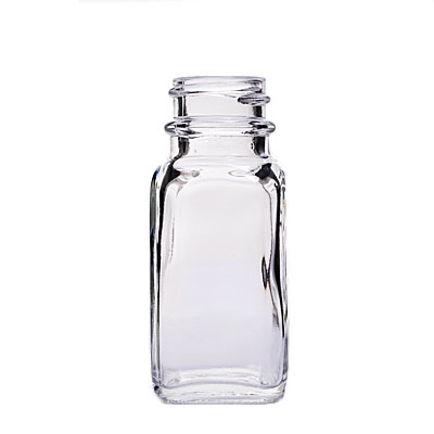 0.5OZ FLINT FRENCH SQUARE GLASS BOTTLE - 20-400 NECK-detail image