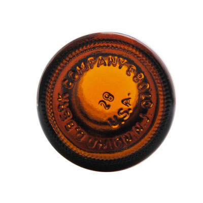 60CC AMBER POUR-OUT ROUND GLASS BOTTLE - 28-430 NECK-detail image