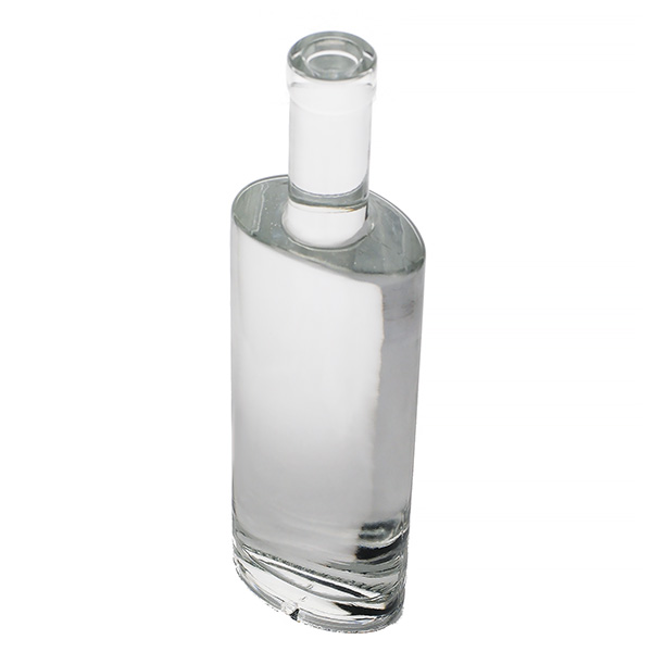 375ML FLINT ST. LOUIS OVAL SPIRITS GLASS BOTTLE - 18MM BAR TOP-detail image