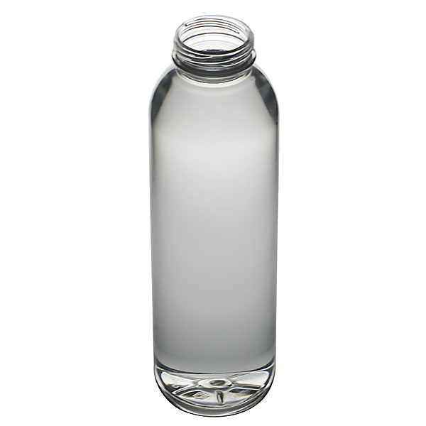 16OZ CLEAR WIDE MOUTH BEVERAGE CYLINDER ROUND PLASTIC BOTTLE - 38-385 NECK-detail image